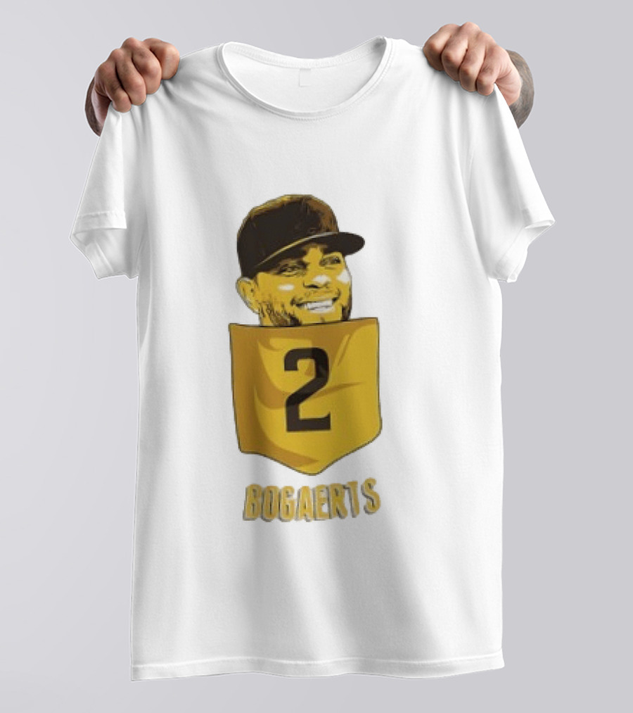 Xander Bogaerts 2 San Diego Padres Baseball MLB Pocket T-Shirt