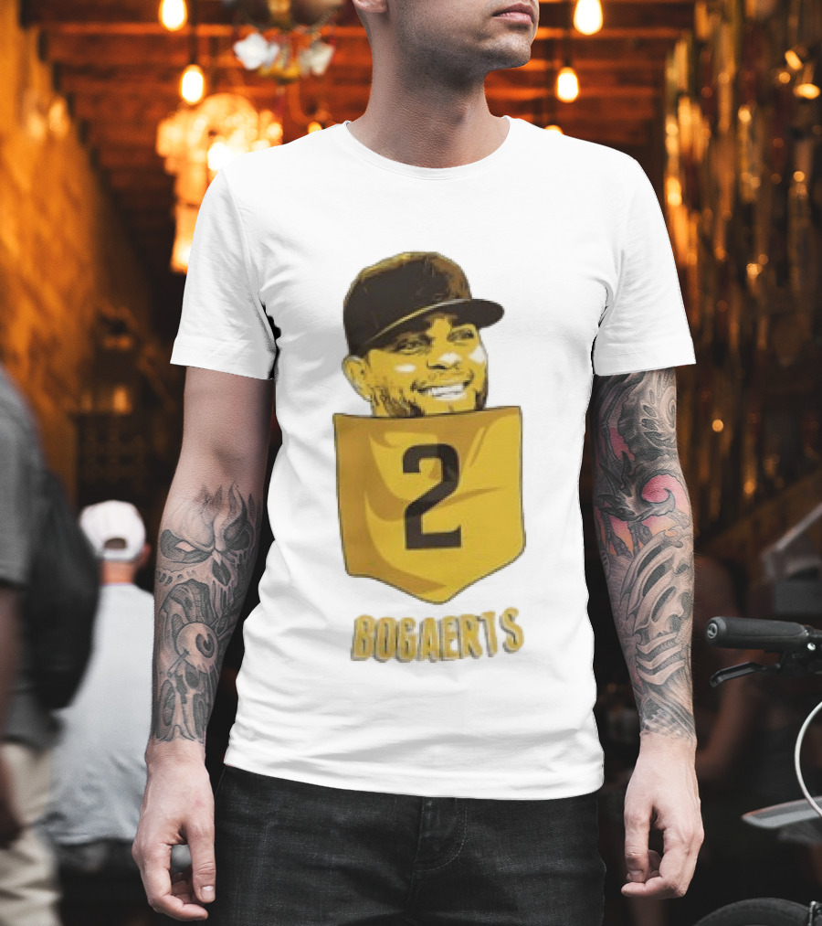 Xander Bogaerts 2 San Diego Padres Baseball MLB Pocket T-Shirt
