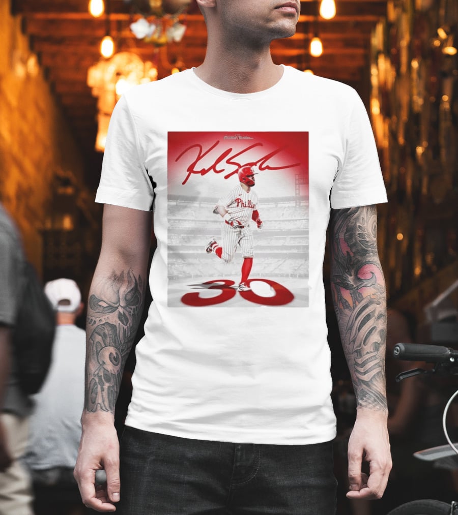 Philadelphia Phillies Kyle Schwarber 30 Home Runs Phillies Stadium T-Shirt