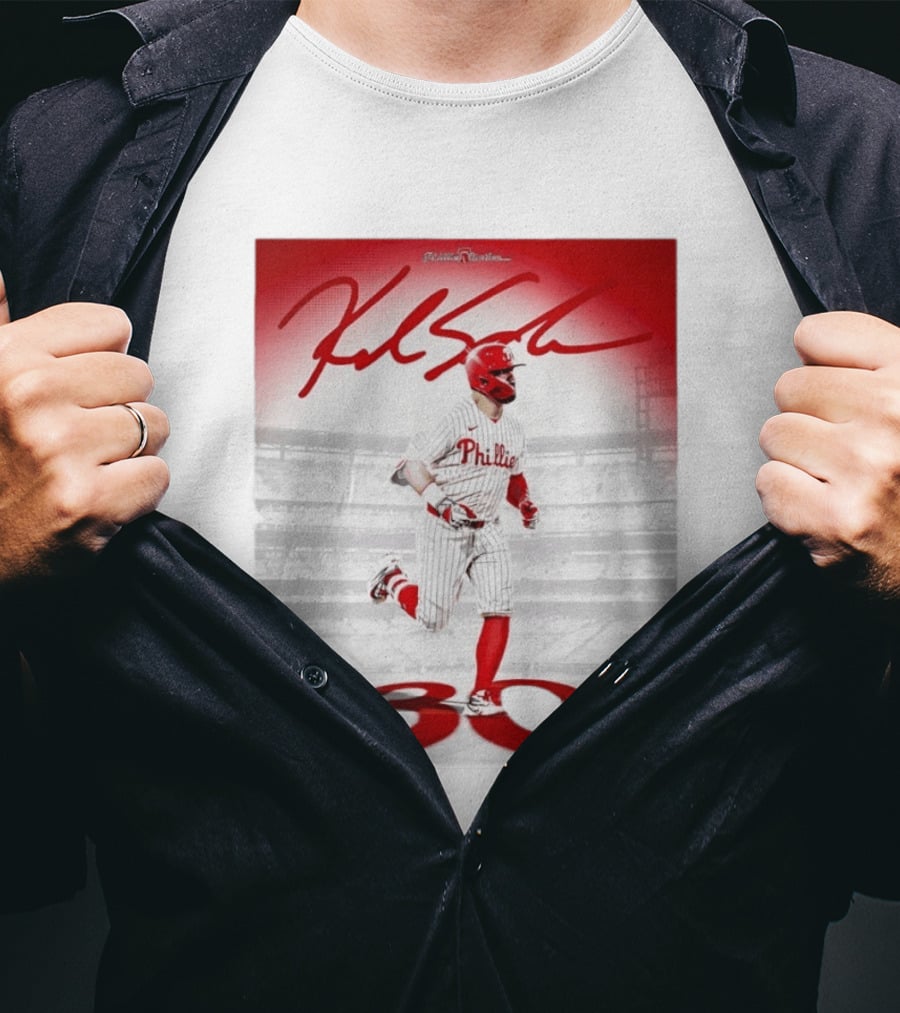 Philadelphia Phillies Kyle Schwarber 30 Home Runs Phillies Stadium T-Shirt