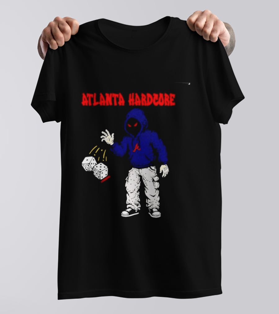 Atlanta Hardcore Braves Dice Throw Streetwear T-Shirt