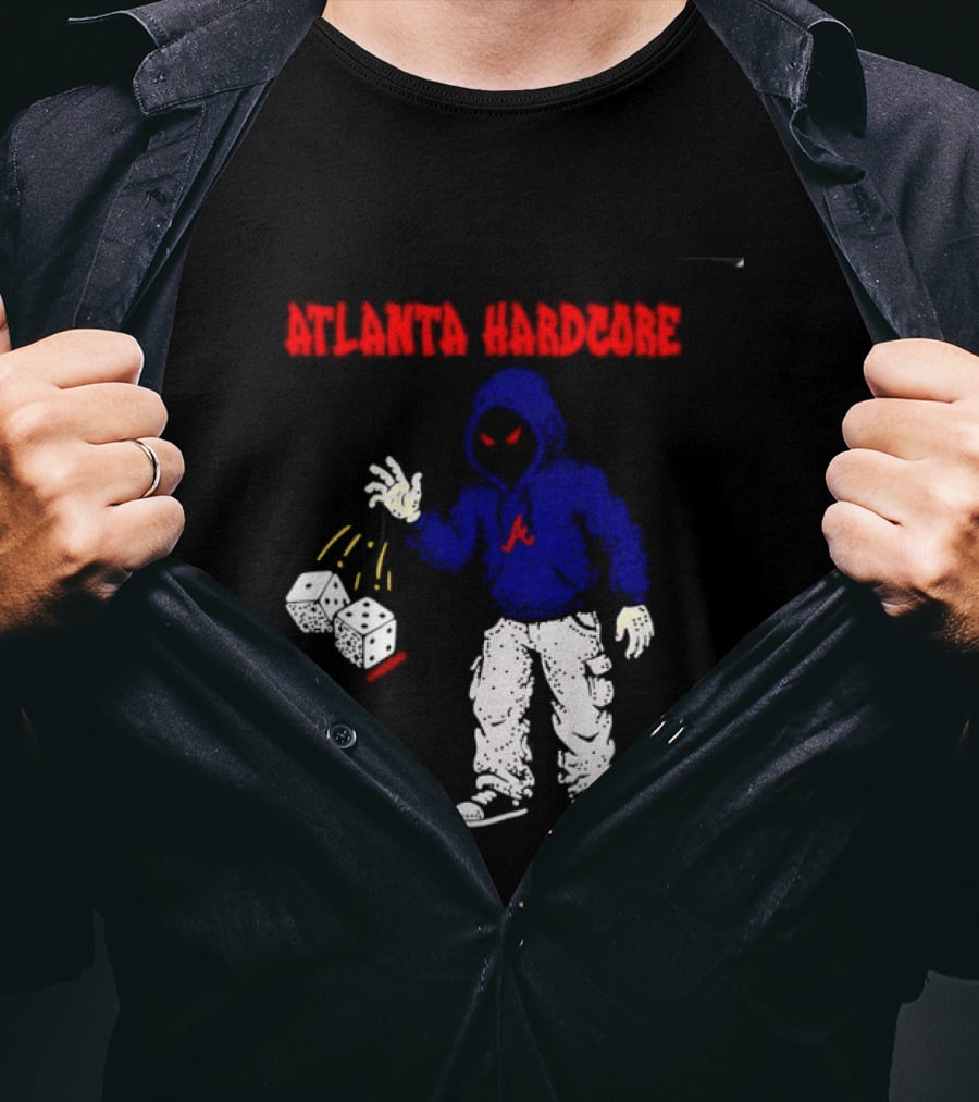 Atlanta Hardcore Braves Dice Throw Streetwear T-Shirt