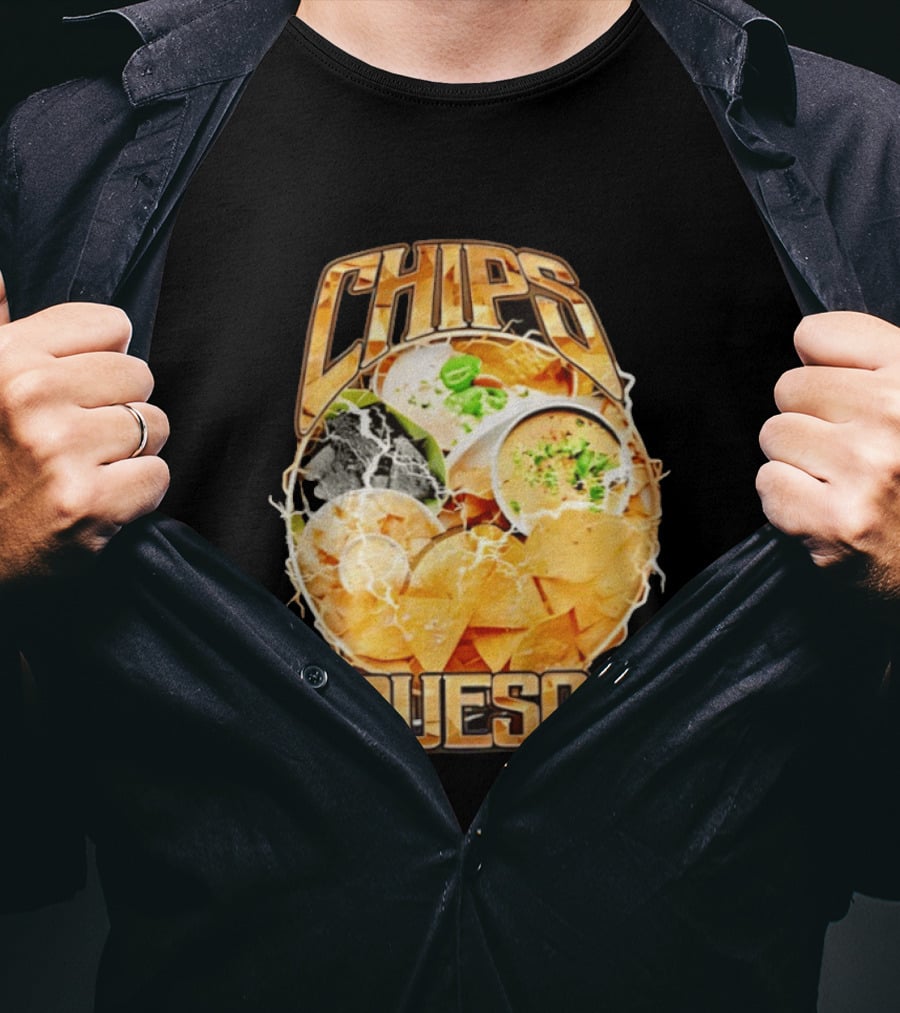 Chips Queso Lightning Bold Flavor Snack Experience T-Shirt