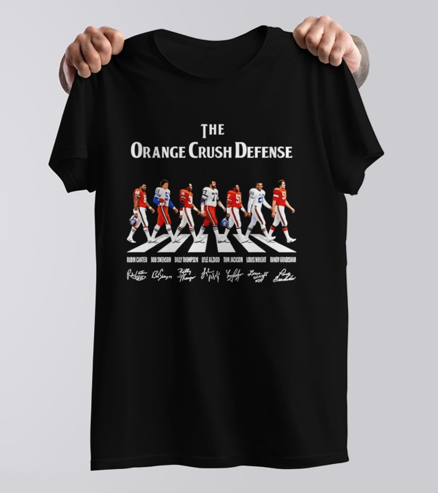 Denver Broncos The Orange Crush Defense Abbey Road Football Legends T-Shirt