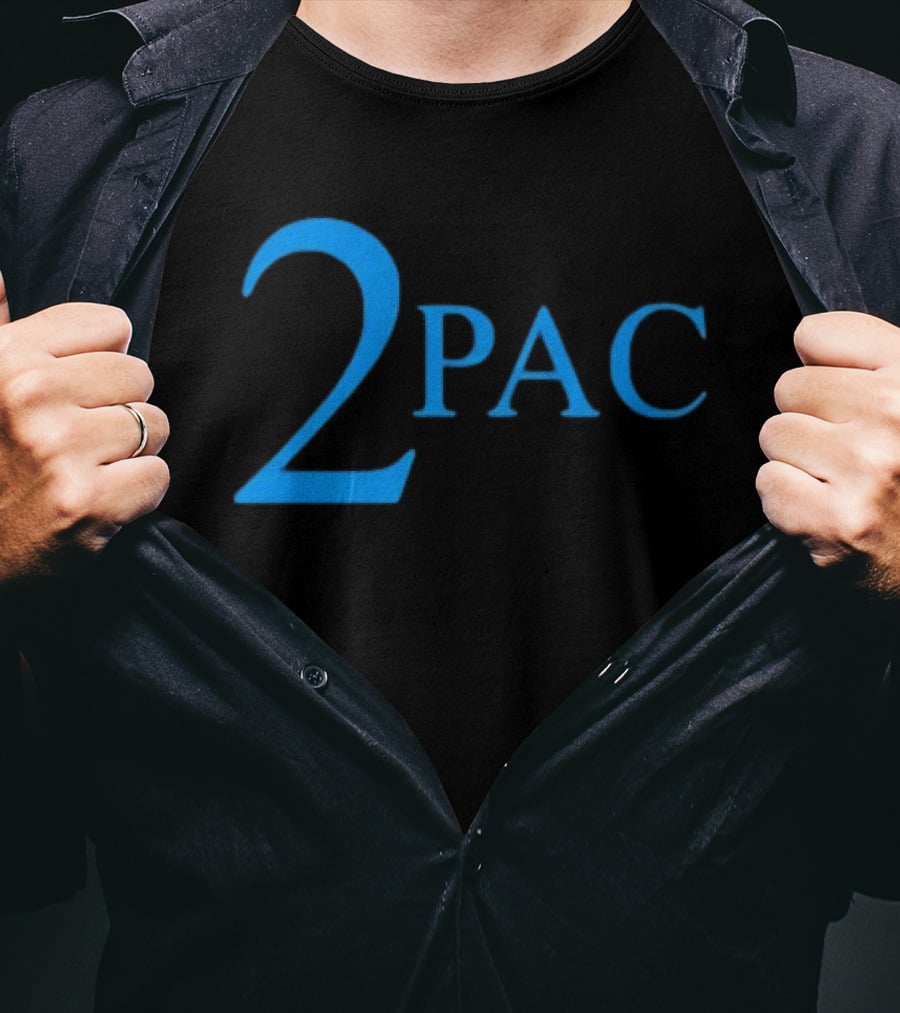 Janet Jackson 2Pac Blue T-Shirt