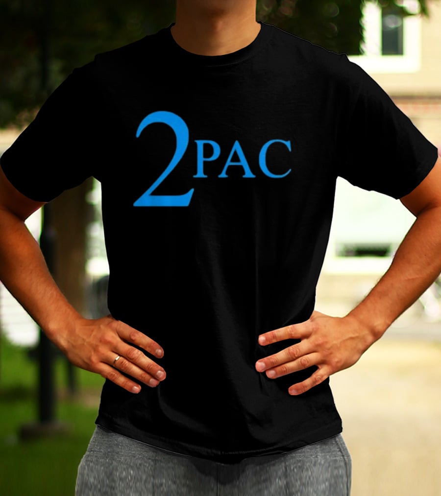 Janet Jackson 2Pac Blue T-Shirt