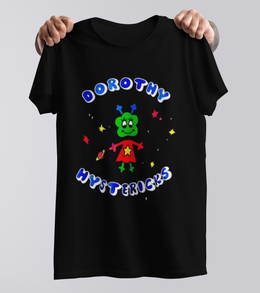 Dorothy Hystericks Alien Space Cartoon Character Starry Cosmic T-Shirt