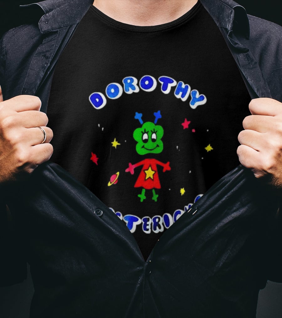 Dorothy Hystericks Alien Space Cartoon Character Starry Cosmic T-Shirt