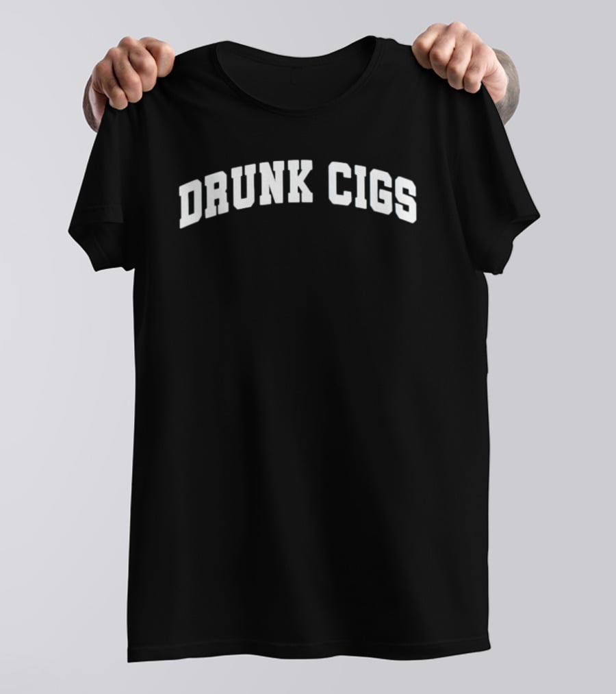 Drunk Cigs Bold Arch T-Shirt