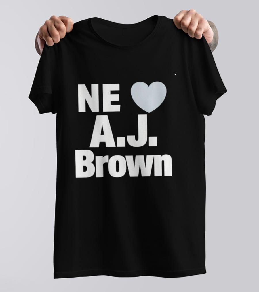 A.J. Brown NE Heart New England Football 2026 T-Shirt
