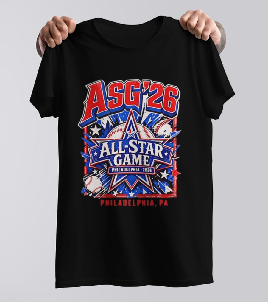 Philadelphia Phillies ASG '26 All Star Game Philadelphia PA Baseball T-Shirt