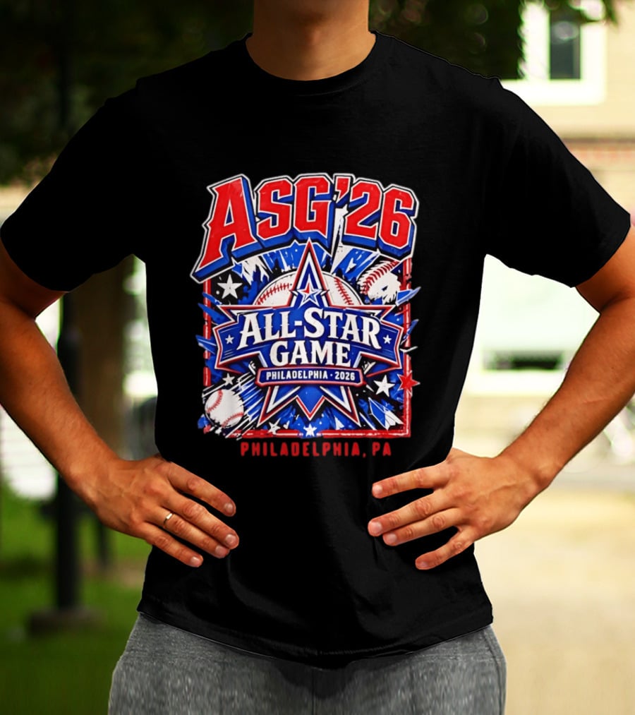 Philadelphia Phillies ASG '26 All Star Game Philadelphia PA Baseball T-Shirt