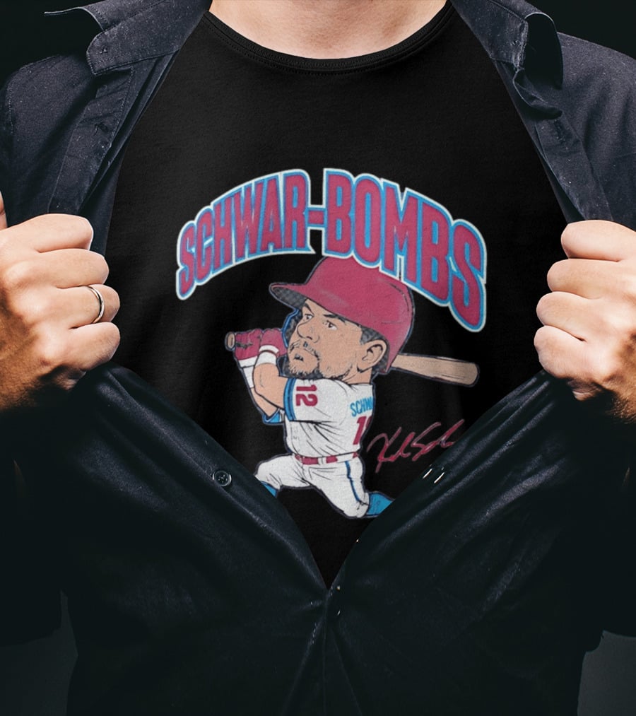 Philadelphia Phillies Kyle Schwarber Schwar Bombs Major League Baseball T-Shirt