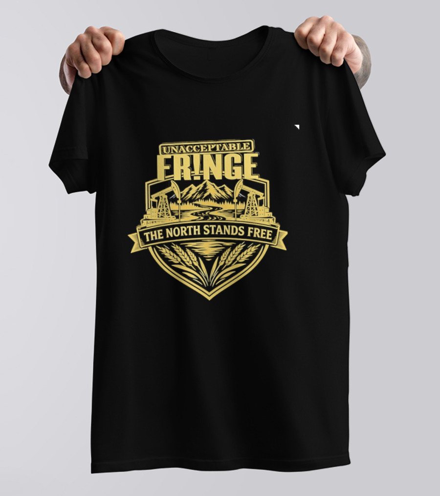 Unacceptable Fringe The North Stands Free Mountains And Stars T-Shirt