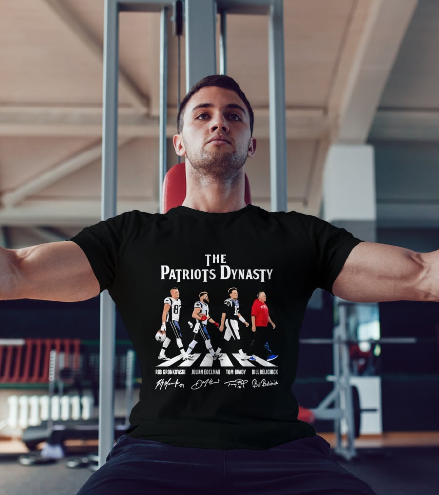 The Patriots Dynasty Abbey Road Gronkowski Edelman Brady Belichick T-Shirt