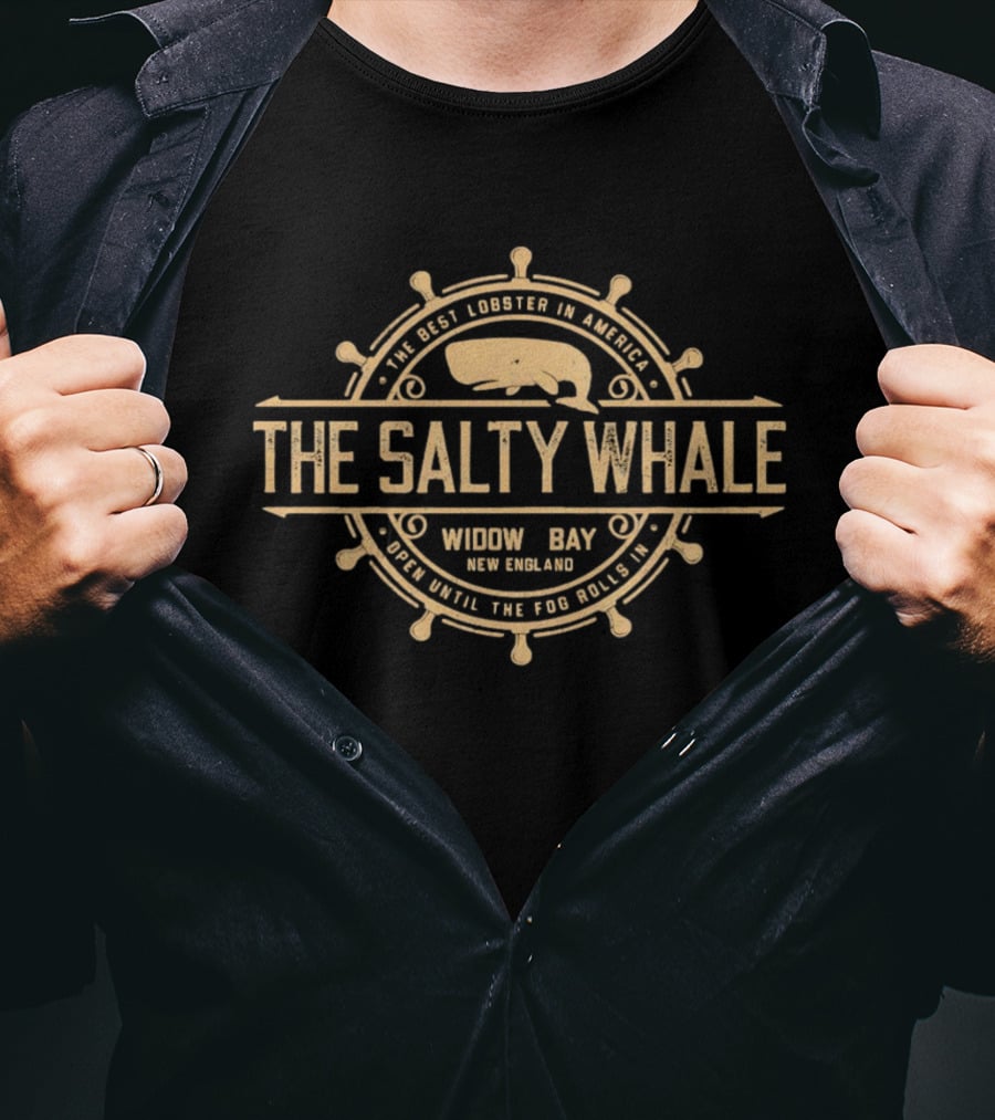 The Salty Whale Lobster Widow's Bay New England Dock Since 1898 T-Shirt