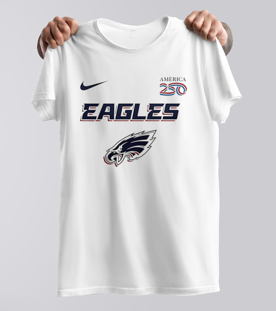 Nike America 250 Eagles Philadelphia Football T-Shirt