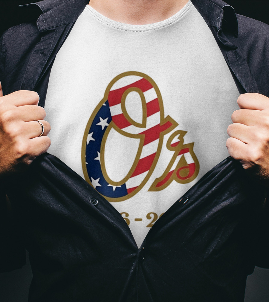 Baltimore Orioles MLB 1776 2026 250th Anniversary Fourth Of July Celebration T-Shirt