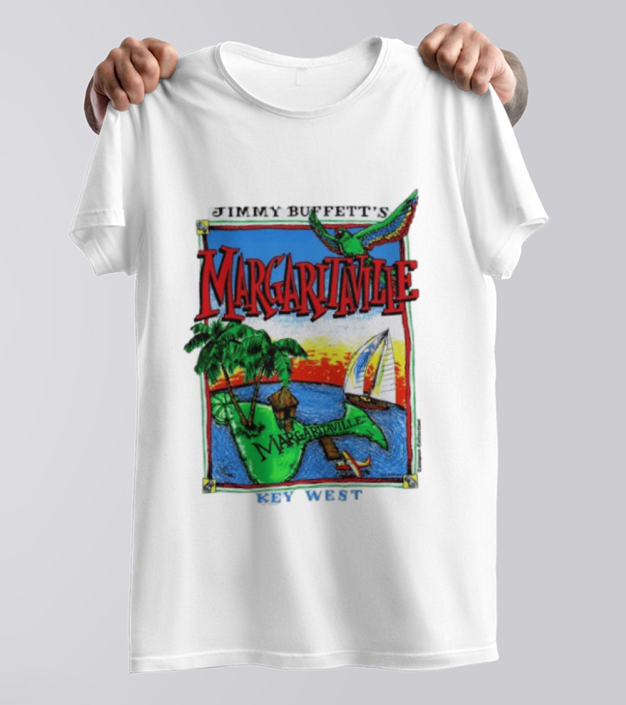Jimmy Buffett's Margaritaville Key West Island Tropical Paradise Sailing Adventure T-Shirt