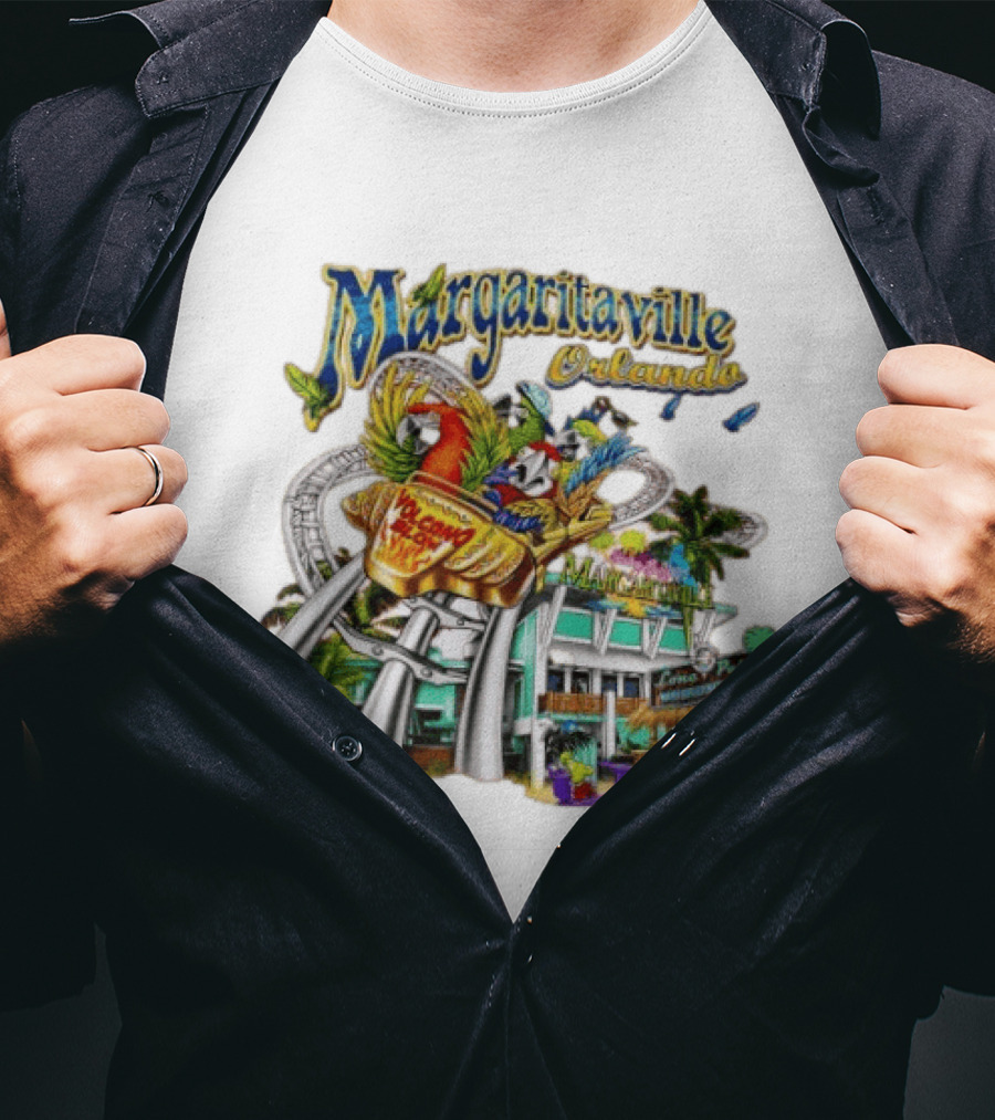 Margaritaville Orlando Volcano Blow It's 5 O' Somewhere T-Shirt