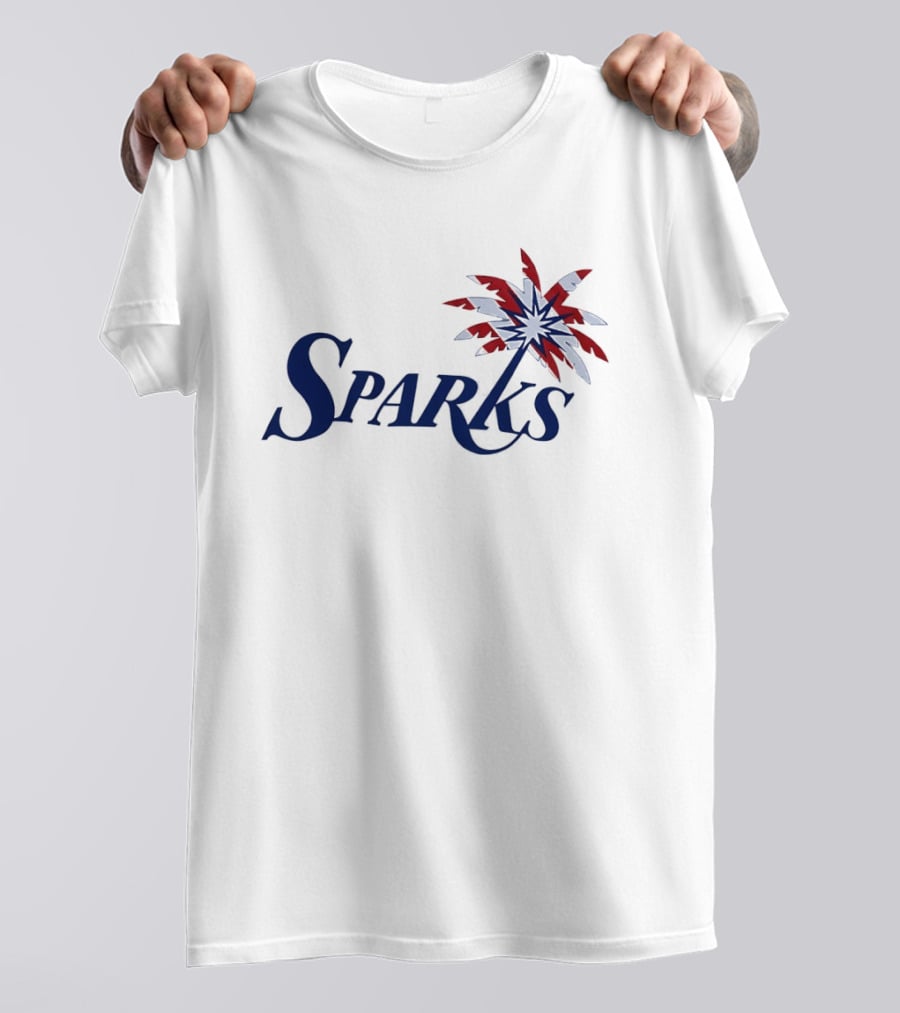 Los Angeles Sparks WNBA Basketball Team Palmtree Emblem Stars T-Shirt