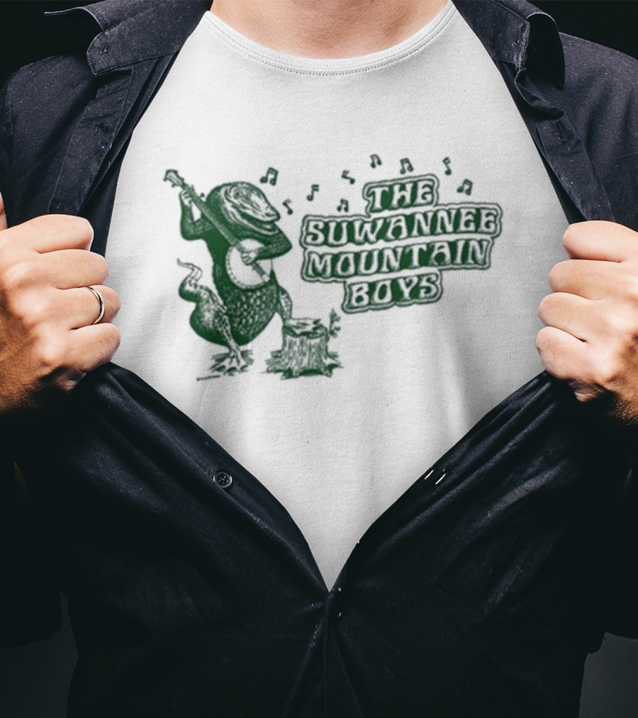 The Suwannee Mountain Boys Gator Banjo Fun T-Shirt