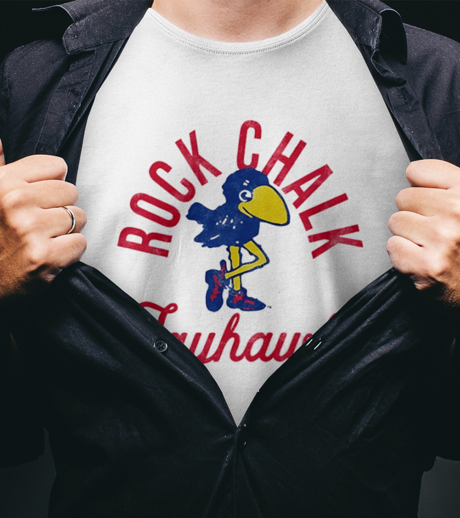 Rock Chalk Jayhawk Kansas Jayhawks Vintage Team Spirit T-Shirt