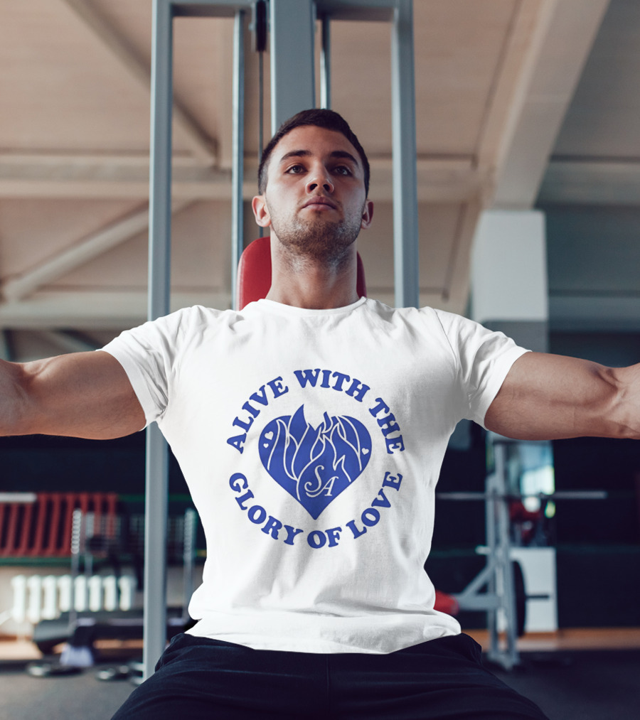 Alive With The Glory Of Love Heart SA Flame T-Shirt
