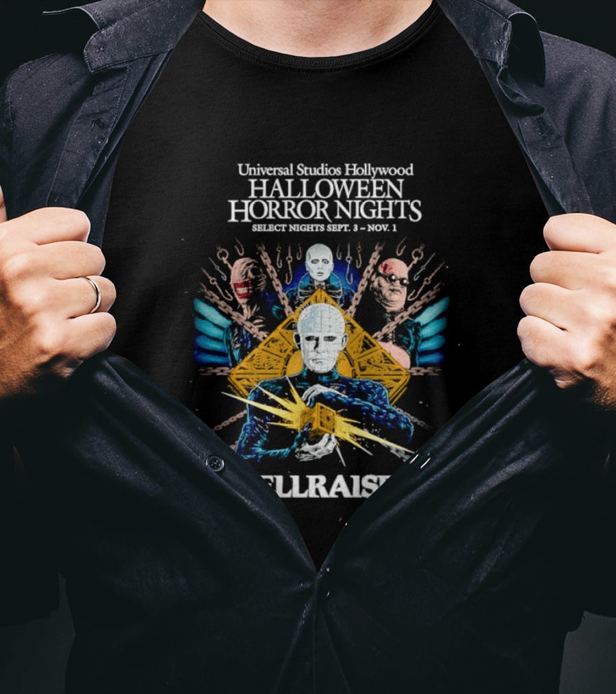 Universal Studios Hollywood Halloween Horror Nights Hellraiser Sept 8 Nov 1 T-Shirt