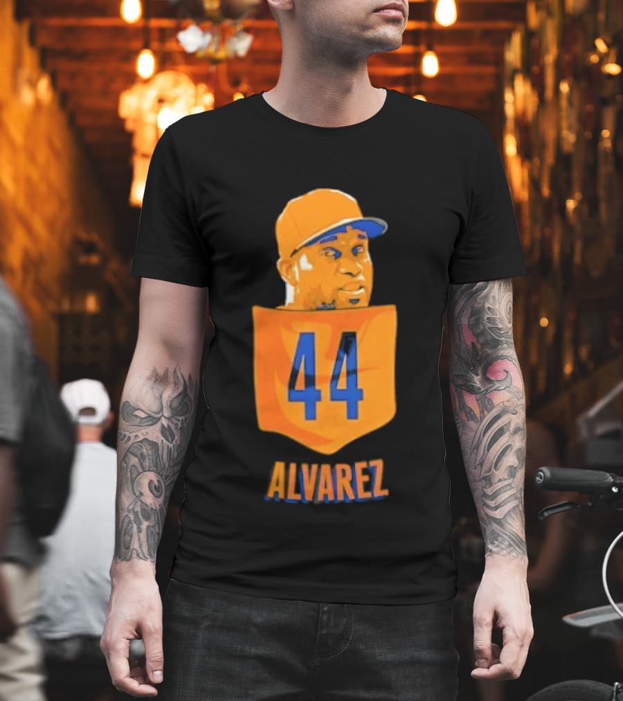 Yordan Alvarez 44 Houston Astros Baseball MLB Pocket Player T-Shirt