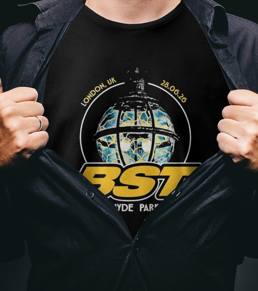 BST Hyde Park Festival London UK 28 June 2026 Globe Design Ateez Event T-Shirt