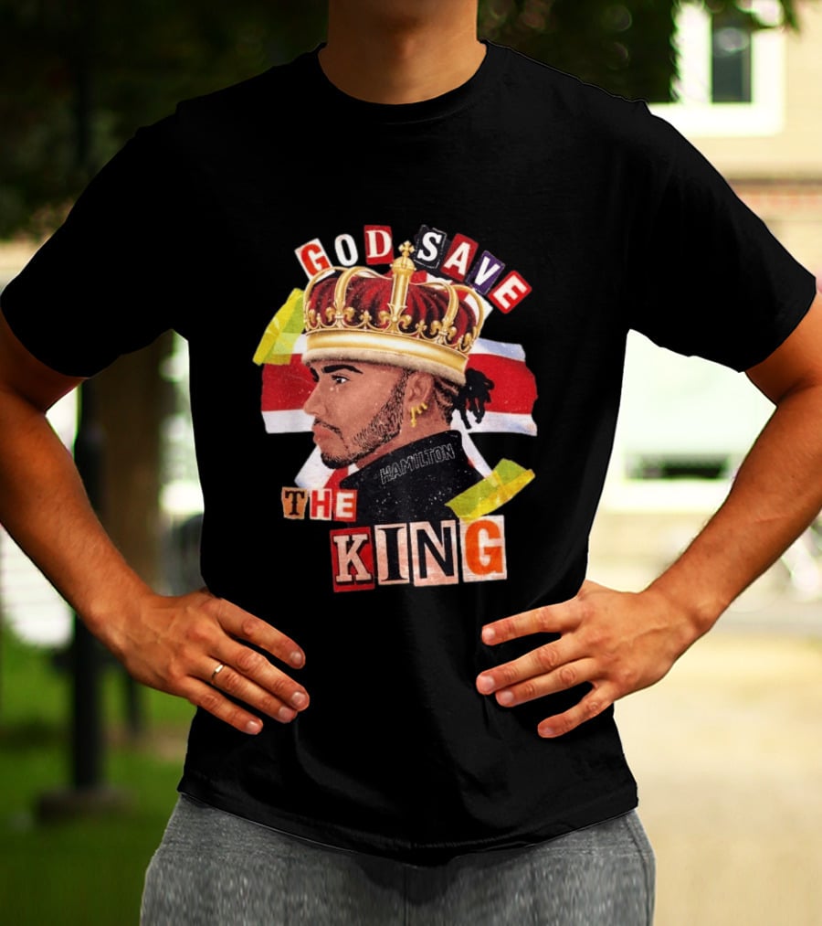 God Save The King Lewis Hamilton Crowned British Champion T-Shirt