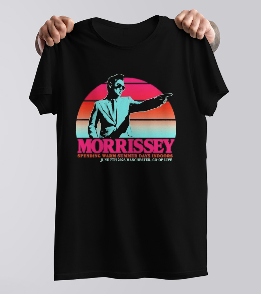 Morrissey Warm Summer Days June 7th 2025 Manchester CO OP Live T-Shirt