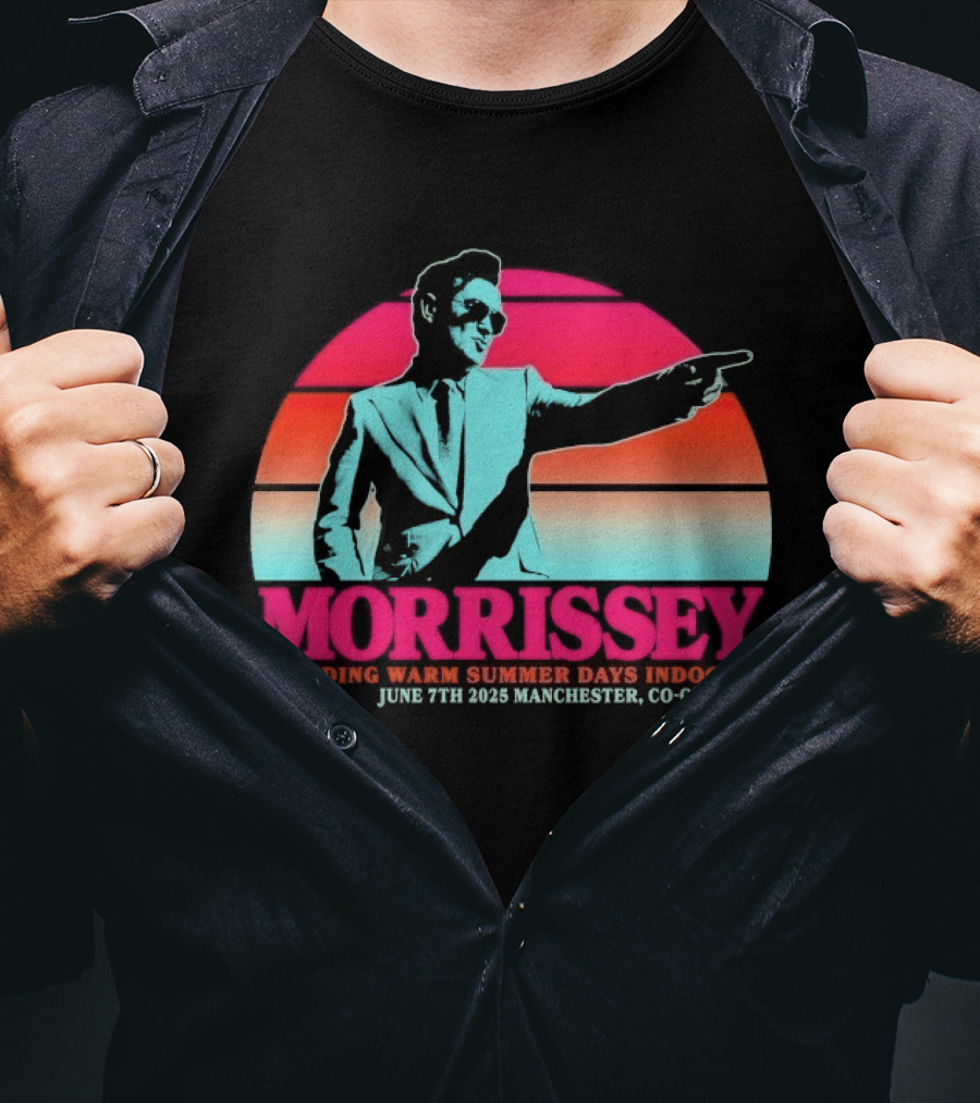 Morrissey Warm Summer Days June 7th 2025 Manchester CO OP Live T-Shirt