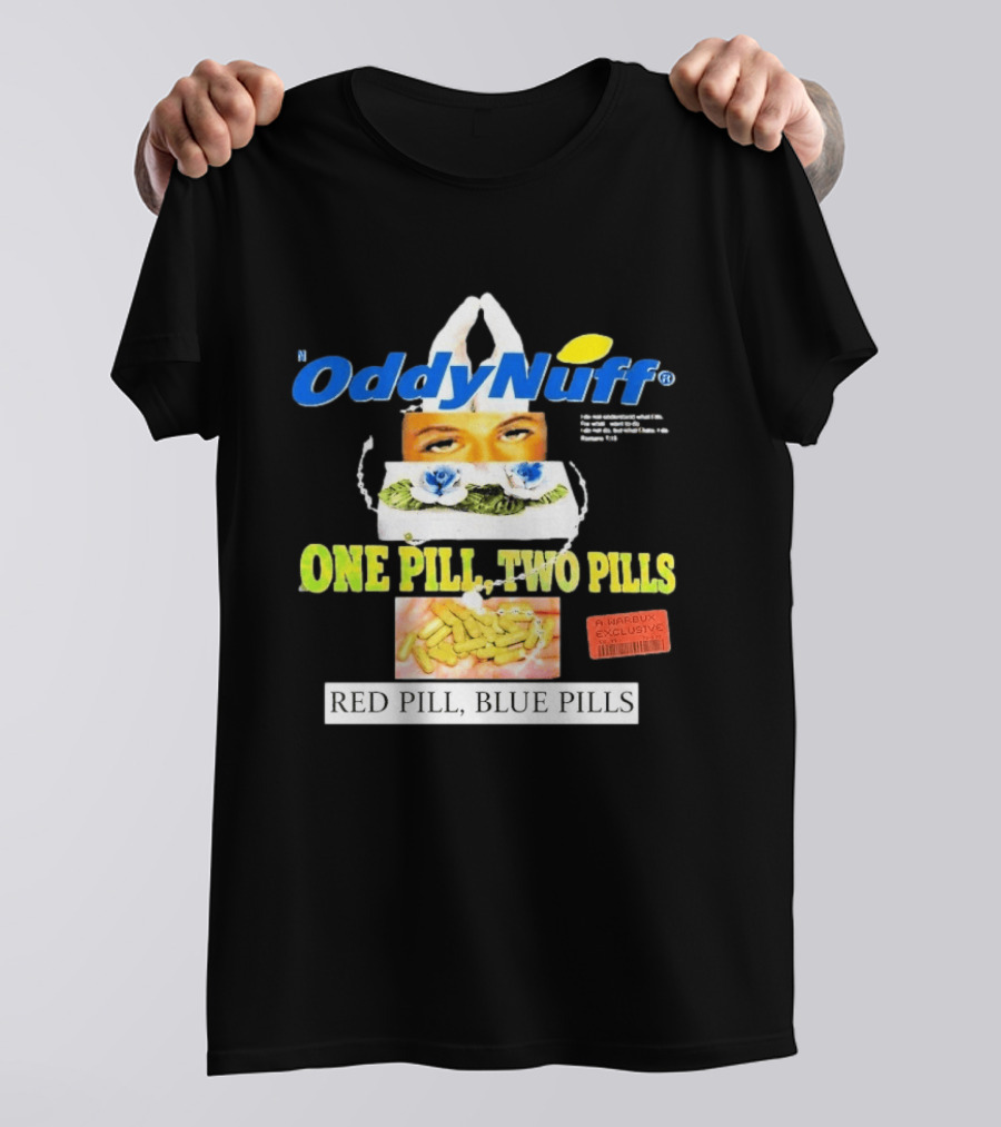 Oddy Nuff Suicideboys One Pill Two Pills Red Pill Blue Pills Jesus Eyes T-Shirt