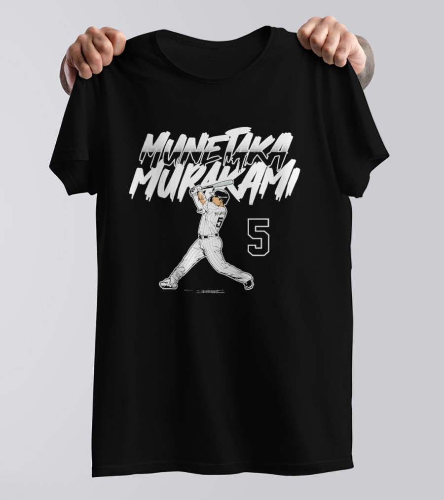 Munetaka Murakami No. 5 Swing Chicago White Sox Slugger T-Shirt