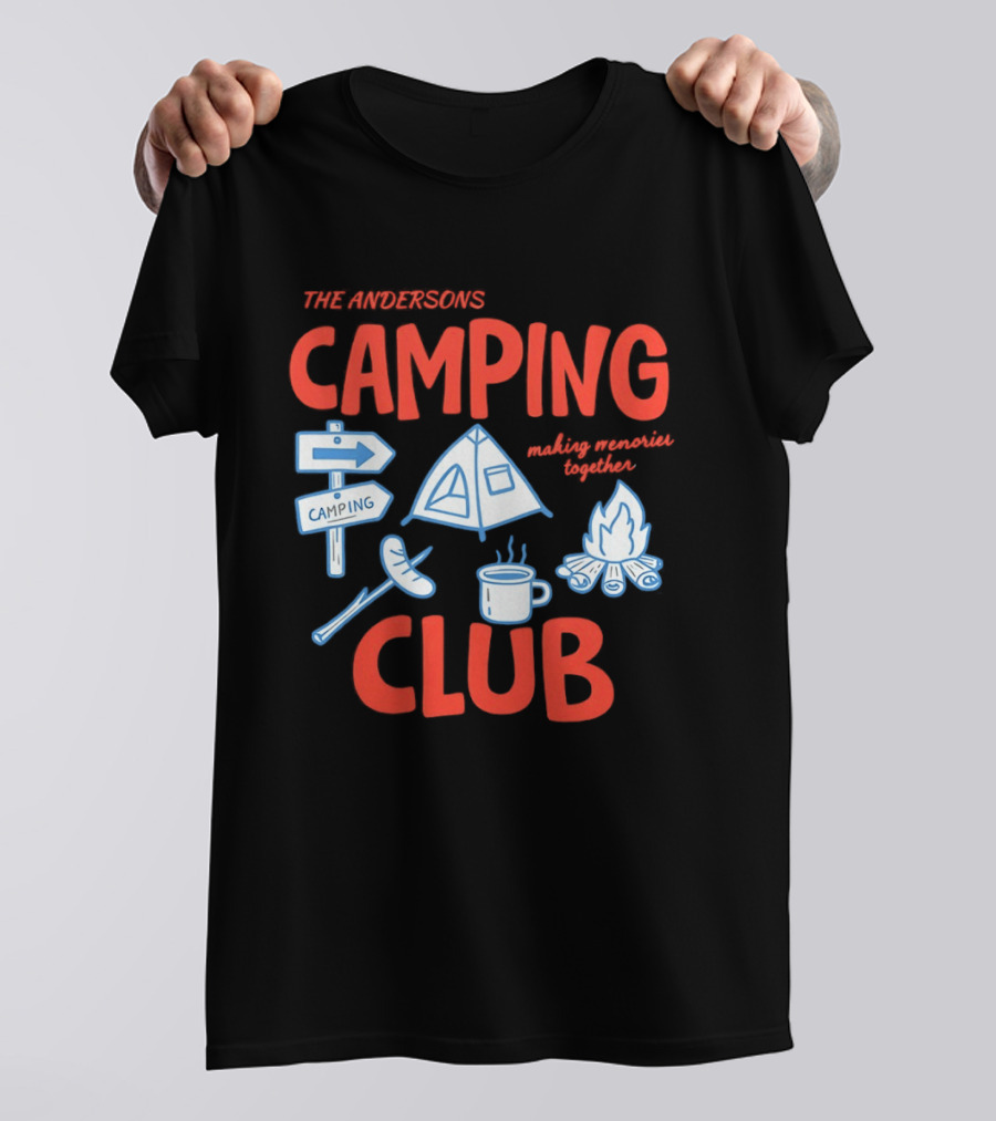 The Andersons Camping Club Campfire Memories Together Adventure T-Shirt