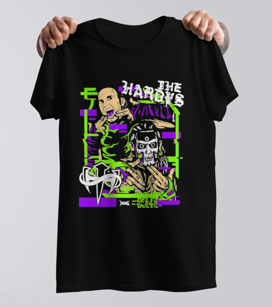 The Hardys Jeff Hardy Matt Hardy WWE Neon T-Shirt
