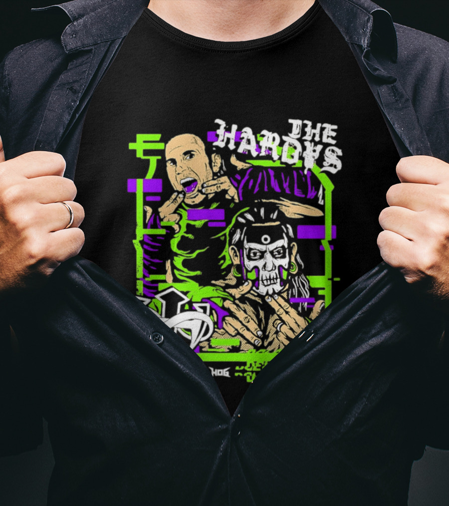 The Hardys Jeff Hardy Matt Hardy WWE Neon T-Shirt