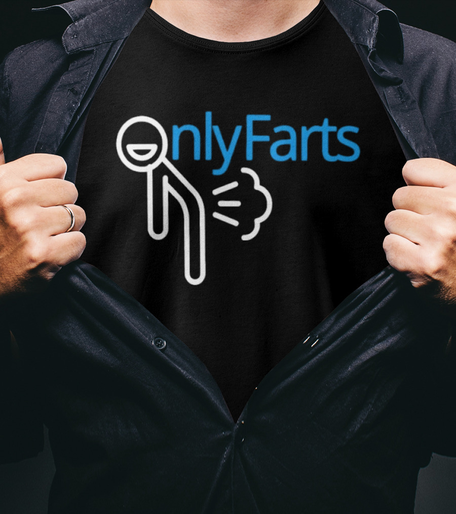 Onlyfarts Stick Figure Humor Fart Joke T-Shirt
