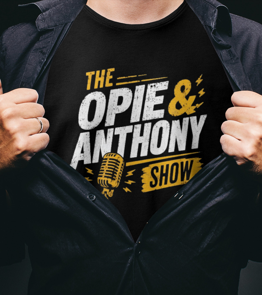 The Opie And Anthony Show Podcast Microphone T-Shirt
