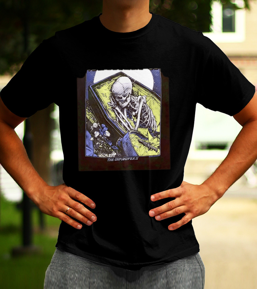 The Unforgiven II Skeleton Coffin Floral T-Shirt