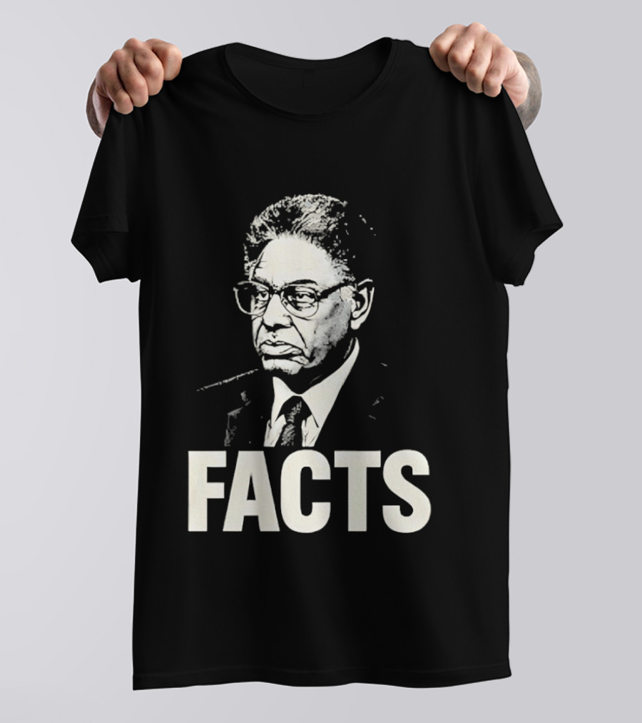 Thomas Sowell Facts Portrait Realism T-Shirt