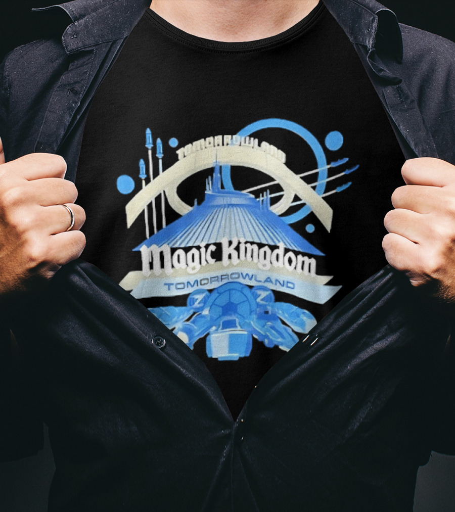 Tomorrowland Magic Kingdom Walt Disney World Spaceship And Futuristic T-Shirt