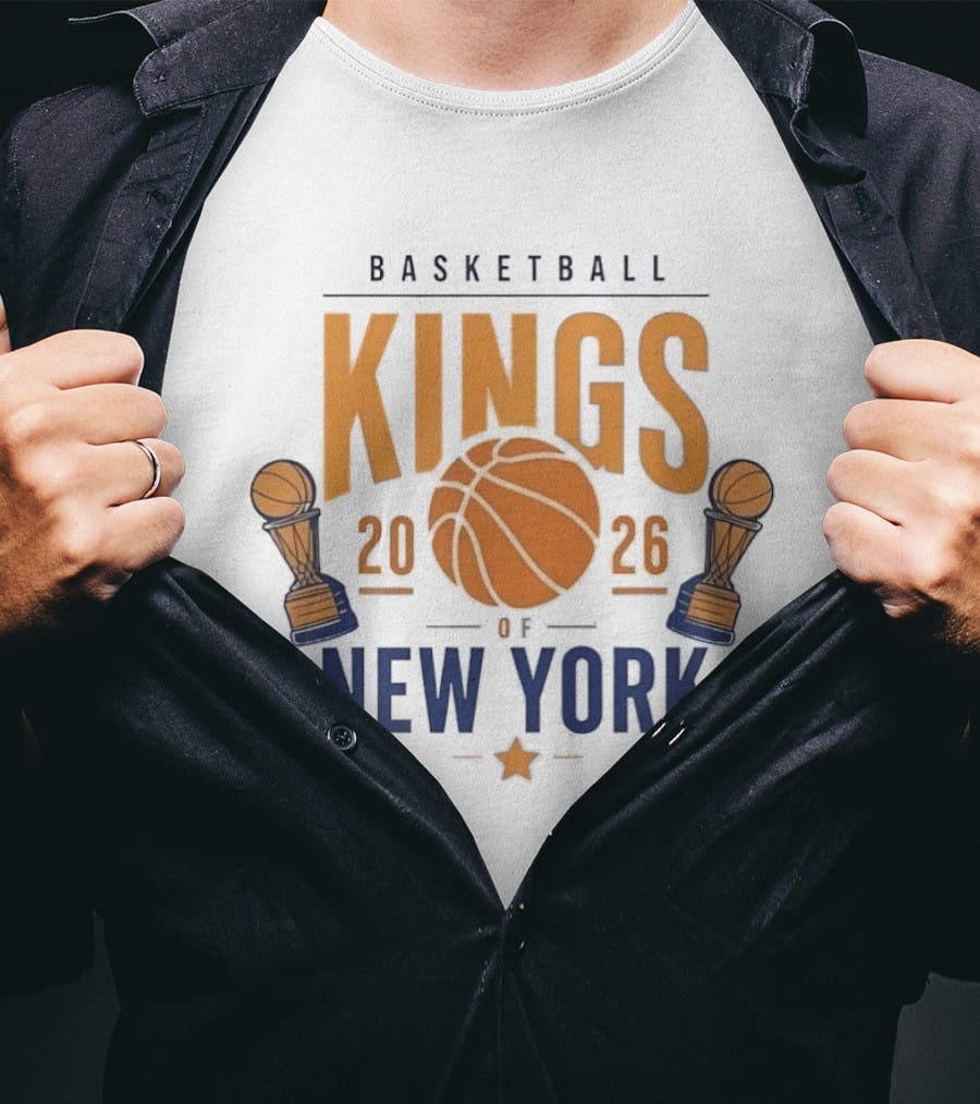 Basketball Kings 2026 Dual Trophy New York T-Shirt