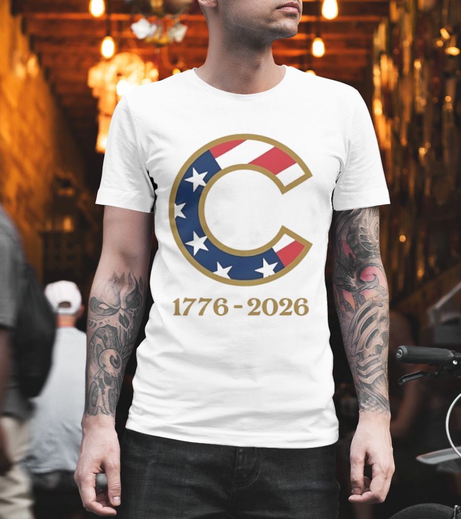 Chicago Cubs 1776 2026 Stars Stripes Fourth Of July MLB Anniversary T-Shirt