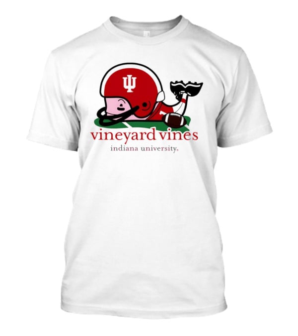 Indiana Hoosiers Football Whale Vineyard Vines Indiana University T-Shirt