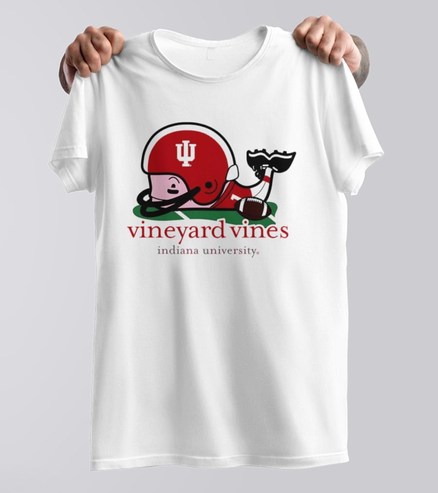 Indiana Hoosiers Football Whale Vineyard Vines Indiana University T-Shirt