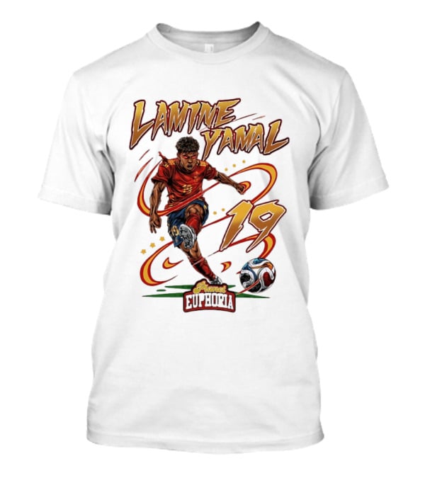 Lamine Yamal Number 19 Planet Euphoria Football T-Shirt