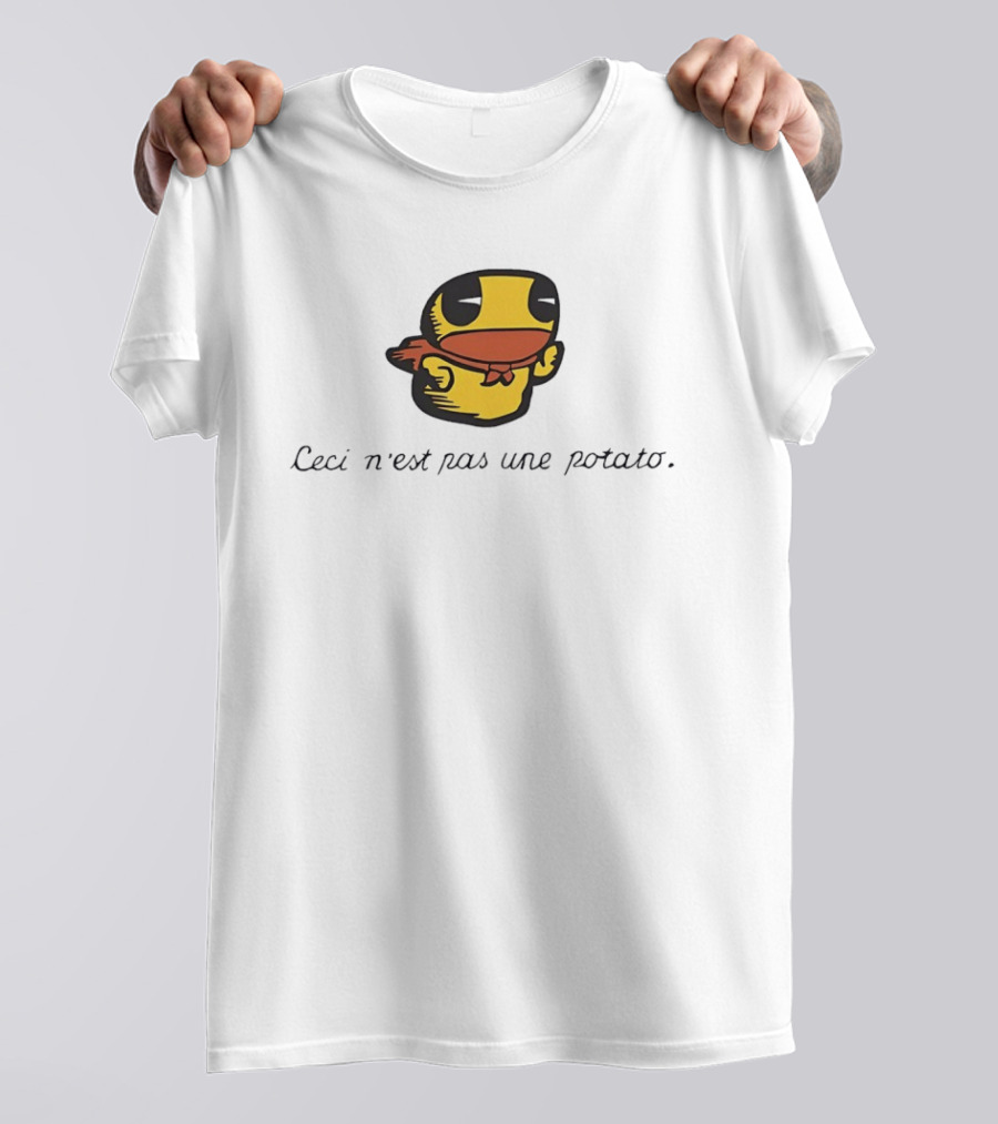 Duck Ceci N'est Pas Une Potato Magritte T-Shirt